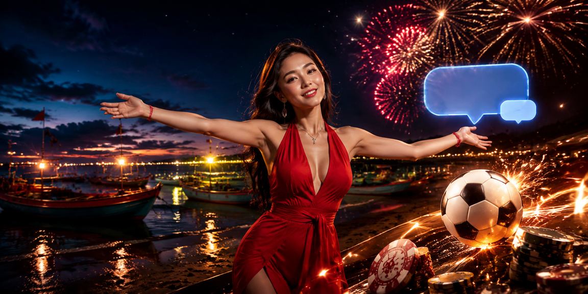 Khung cảnh chơi bài trên bãi biển Mũi Né